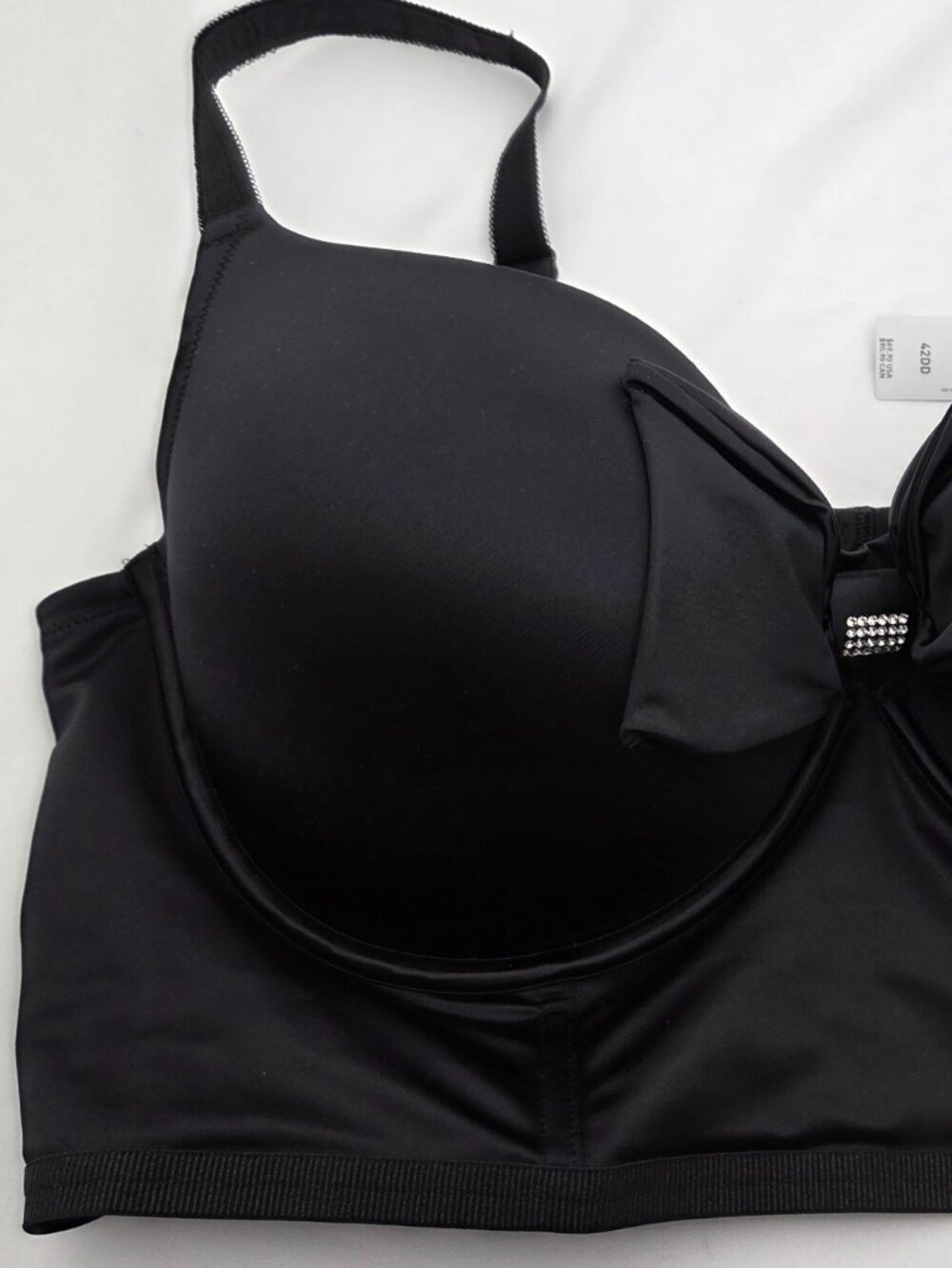 Torrid Curve NWT Satin Statement Bow-Front Bustier Top / Bra RARE 42DD - Picture 8 of 12